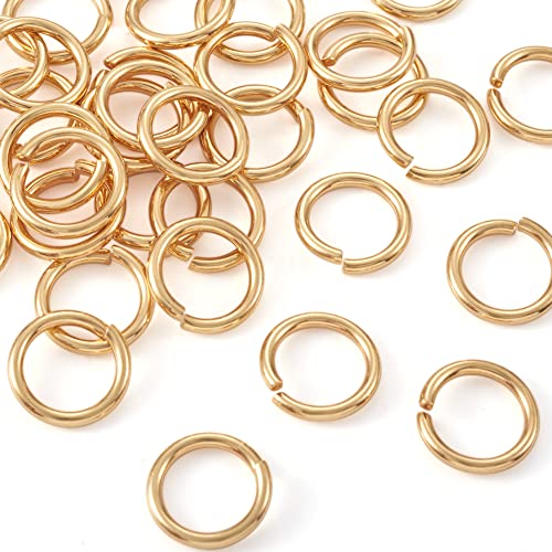 Cheris Biegeringe/Binderinge, 15 mm, goldfarben, rund, 2 mm dick, für Schmuckherstellung, 100 Stück Cheris Biegeringe/Binderinge, 15 mm, goldfarben, rund, 2 mm dick, für Schmuckherstellung, 100 Stück von Cheriswelry