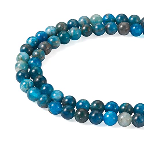 Cheriswelry 1 Strang, natürliche Apatit-Perlenstränge, 6 mm, runde Kugel-Abstandshalter, Edelstein-Perlen-Charms für Schmuck-, Halsketten-, Armbänder-Herstellung Cheriswelry 1 Strang, natürliche Apatit-Perlenstränge, 6 mm, runde Kugel-Abstandshalter, Edelstein-Perlen-Charms für Schmuck-, Halsketten-, Armbänder-Herstellung von Cheriswelry