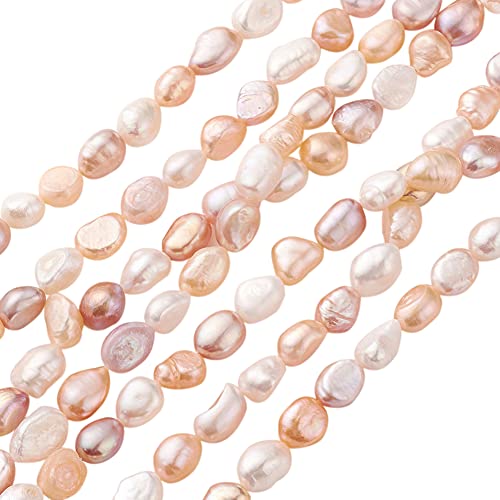 Cheriswelry 1 Strang natürliche Perlen Barockstil Perlen Nuggets 8–9 mm Süßwasser-Zuchtperlen Abstandhalter für DIY Hochzeit Jahrestag Halskette Armband Herstellung Cheriswelry 1 Strang natürliche Perlen Barockstil Perlen Nuggets 8–9 mm Süßwasser-Zuchtperlen Abstandhalter für DIY Hochzeit Jahrestag Halskette Armband Herstellung von Cheriswelry