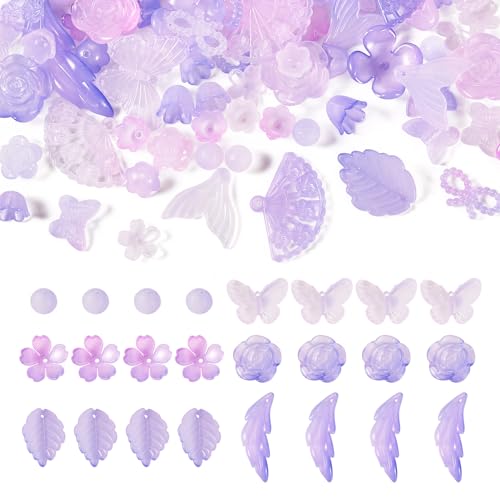Cheriswelry 100 g Gelee-Imitations-Acrylperlen, gemischte Formen, Schleife, Knoten, Blume, Herz, Schmetterling, Kunststoff, lose Perlen für Schmuckherstellung, Basteln, Dekoration, Flieder Cheriswelry 100 g Gelee-Imitations-Acrylperlen, gemischte Formen, Schleife, Knoten, Blume, Herz, Schmetterling, Kunststoff, lose Perlen für Schmuckherstellung, Basteln, Dekoration, Flieder von Cheriswelry