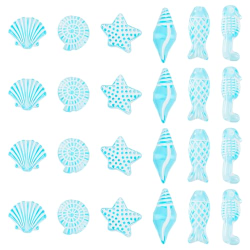 Cheriswelry 100 g blaue Acryl-Perlen-Set, Meerestiere, Kunststoffperlen, Seestern, Muscheln, Fische, Whelk, Acrylperlen für Sommer, Halsketten, Armbänder, Schmuckherstellung Cheriswelry 100 g blaue Acryl-Perlen-Set, Meerestiere, Kunststoffperlen, Seestern, Muscheln, Fische, Whelk, Acrylperlen für Sommer, Halsketten, Armbänder, Schmuckherstellung von Cheriswelry