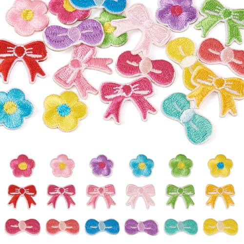 Cheriswelry 18 x Aufnäher mit Schleife, bestickt, Blumenapplikationen, bunt, zum Aufnähen, 13–18 mm, für Kleidung, Kleider, Hüte, Rucksäcke, Jacken, Jeans, DIY-Zubehör Cheriswelry 18 x Aufnäher mit Schleife, bestickt, Blumenapplikationen, bunt, zum Aufnähen, 13–18 mm, für Kleidung, Kleider, Hüte, Rucksäcke, Jacken, Jeans, DIY-Zubehör von Cheriswelry