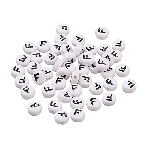 Cheriswelry 200 Stück Acryl Alphabet Buchstabe F Perlen 7 mm flach rund weiß Münze Spacer Perlen Charms für Nachricht Armband Halskette Schmuckherstellung Cheriswelry 200 Stück Acryl Alphabet Buchstabe F Perlen 7 mm flach rund weiß Münze Spacer Perlen Charms für Nachricht Armband Halskette Schmuckherstellung von Cheriswelry