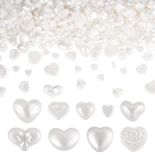 Cheriswelry 220 Stück weiße Herzperlen für lose Pony-Perlen, Kunststoff-Perlen, Abstandshalter, 8–17 mm, für DIY-Kandi-Halsketten, Armbänder, Ohrringe, Schmuckherstellung Cheriswelry 220 Stück weiße Herzperlen für lose Pony-Perlen, Kunststoff-Perlen, Abstandshalter, 8–17 mm, für DIY-Kandi-Halsketten, Armbänder, Ohrringe, Schmuckherstellung von Cheriswelry