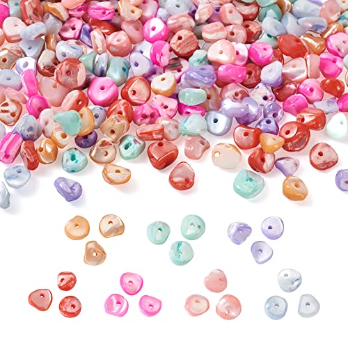 Cheriswelry 280 Stück natürliche Süßwasser-Muschelperlen, gefärbt, natürliche Muschelchips, gemischte Farben für Sommer, DIY, Armband, Halsketten, Schmuckherstellung Cheriswelry 280 Stück natürliche Süßwasser-Muschelperlen, gefärbt, natürliche Muschelchips, gemischte Farben für Sommer, DIY, Armband, Halsketten, Schmuckherstellung von Cheriswelry