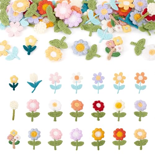 Cheriswelry 42 x Blumen-Aufnäher zum Aufbügeln, bunt, niedliche Blume, 26–37 mm, für Kleidung, Rucksack, Kleid, Hut, Jeans, Jacke Cheriswelry 42 x Blumen-Aufnäher zum Aufbügeln, bunt, niedliche Blume, 26–37 mm, für Kleidung, Rucksack, Kleid, Hut, Jeans, Jacke von Cheriswelry