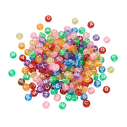 Cheriswelry 370 Stück Transparente Acrylperlen 7 mm Alphabetperlen Bunte flache runde Scheibe A-Z Buchstabe Zwischenperlen für die Schmuckherstellung Cheriswelry 370 Stück Transparente Acrylperlen 7 mm Alphabetperlen Bunte flache runde Scheibe A-Z Buchstabe Zwischenperlen für die Schmuckherstellung von Cheriswelry
