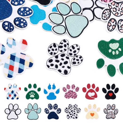 Cheriswelry Aufnäher mit Pfotenabdruck, selbstklebend, computergesteuert, für Haustiere, Katzen, Hunde, Fußabdruck, Applikationen, Tier, zum Aufkleben, für Kleidung, Taschen, Hüte, Rucksäcke, Jeans Cheriswelry Aufnäher mit Pfotenabdruck, selbstklebend, computergesteuert, für Haustiere, Katzen, Hunde, Fußabdruck, Applikationen, Tier, zum Aufkleben, für Kleidung, Taschen, Hüte, Rucksäcke, Jeans von Cheriswelry