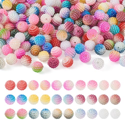 Cheriswelry Beerenperlen, Acrylperlen, gemischte Farben, gemischte Farben, runde lose Perlen für Schmuckherstellung, Basteln, Dekorationen und Vasenfüller, 150 Stück Cheriswelry Beerenperlen, Acrylperlen, gemischte Farben, gemischte Farben, runde lose Perlen für Schmuckherstellung, Basteln, Dekorationen und Vasenfüller, 150 Stück von Cheriswelry
