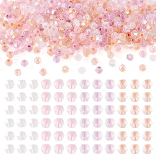 Cheriswelry Doppelkegel-Kristallperlen, facettierte Glasperlen für Schmuckherstellung, 3,5 x 4,5 mm, Armband-Bastelperlen für DIY-Ohrringe, Windspiele, Halsketten, Schmuckherstellung, Großpackung Cheriswelry Doppelkegel-Kristallperlen, facettierte Glasperlen für Schmuckherstellung, 3,5 x 4,5 mm, Armband-Bastelperlen für DIY-Ohrringe, Windspiele, Halsketten, Schmuckherstellung, Großpackung von Cheriswelry