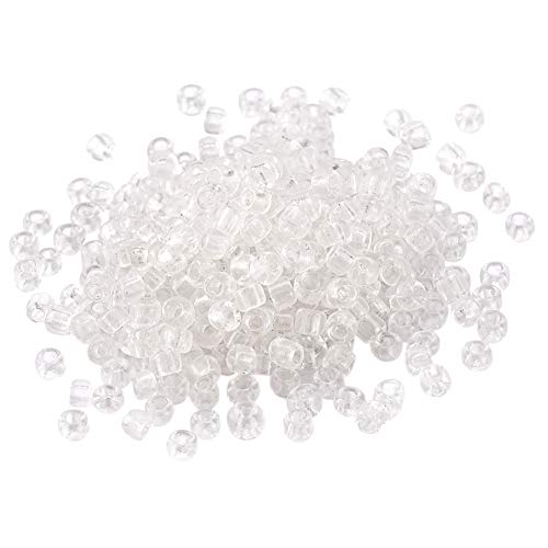 Cheriswelry Glas-Rocailles, 2 mm, transparent, klar, Mini-Perlen, für Schmuck, Armband, DIY, Basteln, ca. 3100 Stück von Cheriswelry