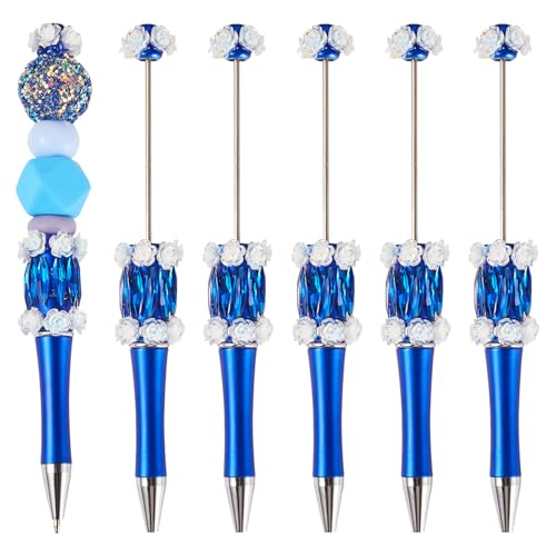 Cheriswelry Kugelschreiber mit Rosen-Strass-Perlen, niedlicher Glitzer, glattes Schreiben, glänzender Kristall, Kunststoff, Perlenstifte für Heimwerker, schwarze Tinte, Schule, Bürobedarf, Perlen Cheriswelry Kugelschreiber mit Rosen-Strass-Perlen, niedlicher Glitzer, glattes Schreiben, glänzender Kristall, Kunststoff, Perlenstifte für Heimwerker, schwarze Tinte, Schule, Bürobedarf, Perlen von Cheriswelry