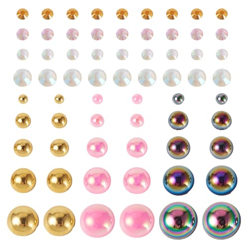 Cheriswelry Kunststoff-Cabochons mit flacher Rückseite, 115 g, ab-Farbe, Strass, facettiert, Kristall, Nagel-Edelsteine, schmücken Großpackung für Make-up, Kostüm, DIY, Schuhdekoration, Flasche Cheriswelry Kunststoff-Cabochons mit flacher Rückseite, 115 g, ab-Farbe, Strass, facettiert, Kristall, Nagel-Edelsteine, schmücken Großpackung für Make-up, Kostüm, DIY, Schuhdekoration, Flasche von Cheriswelry
