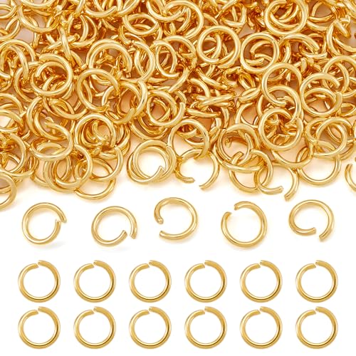 Cheriswelry Offene Biegeringe aus Edelstahl, 8 mm, rund, 1,2 mm dick, für Schmuckherstellung, 200 Stück Cheriswelry Offene Biegeringe aus Edelstahl, 8 mm, rund, 1,2 mm dick, für Schmuckherstellung, 200 Stück von Cheriswelry