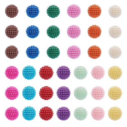 Cheriswelry Runde ABS-Kunststoffperlen in Bayberry-Form, gemischte Farben, Acrylperlen für Schmuckherstellung, Basteln, Dekorationen und Vasenfüller, 104 Stück Cheriswelry Runde ABS-Kunststoffperlen in Bayberry-Form, gemischte Farben, Acrylperlen für Schmuckherstellung, Basteln, Dekorationen und Vasenfüller, 104 Stück von Cheriswelry