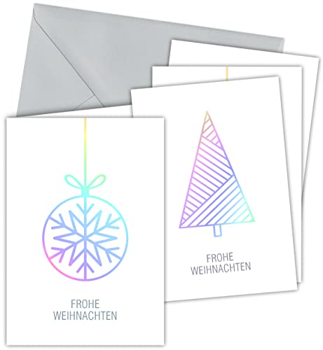 20x Weihnachtskarten & Umschläge, Motiv: Arktische Weihnacht, Premium Heissfolienprägung, Klappkarten B6, privat & geschäftlich 20x Weihnachtskarten & Umschläge, Motiv: Arktische Weihnacht, Premium Heissfolienprägung, Klappkarten B6, privat & geschäftlich von CherryCards