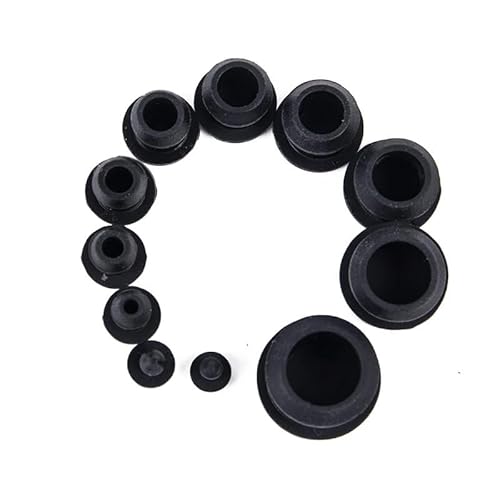 Cherrynight XLJP 10 Teile/Satz Silikon Gummi Snap-on Loch Stecker 2,5mm-14mm Blinding End Kappen Dichtung Stopper (Color : 7.5mm, Size : 10Pcs) von Cherrynight