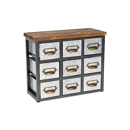 Cheung's 4625 Vertikaler Organizer mit 9 Schubladen, verzinkt, mit Etikettenschaufel, Metallrahmen und Holzplatte, kurz Cheung's 4625 Vertikaler Organizer mit 9 Schubladen, verzinkt, mit Etikettenschaufel, Metallrahmen und Holzplatte, kurz von Cheung's