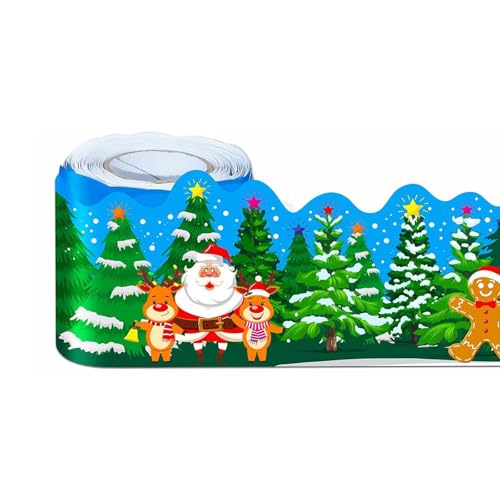 59ft Weihnachtsbulletin Board Grenzen Trim Für Klassenzimmer Dekoration Chalkboard Grenzausstattung Für Schulbekanntmachungen von Chevnzev