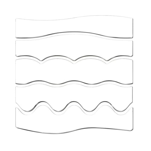 5pcs Klare Acryl Quilt Herrscher Quiltvorlagen Winken Quilt Lineal Schablonen Für Patchwork Projekt 5pcs Klare Acryl Quilt Herrscher Quiltvorlagen Winken Quilt Lineal Schablonen Für Patchwork Projekt von Chevnzev
