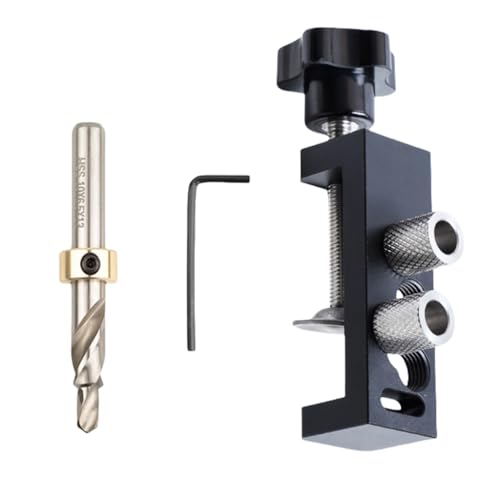 Aluminium Doppellochbohrer Assistent Counterunk Open Loch Schnelle Verbindungswerkzeuge Holzbearbeitungsklemm Fixierer Puncher Aluminium Doppellochbohrer Assistent Counterunk Open Loch Schnelle Verbindungswerkzeuge Holzbearbeitungsklemm Fixierer Puncher von Chevnzev