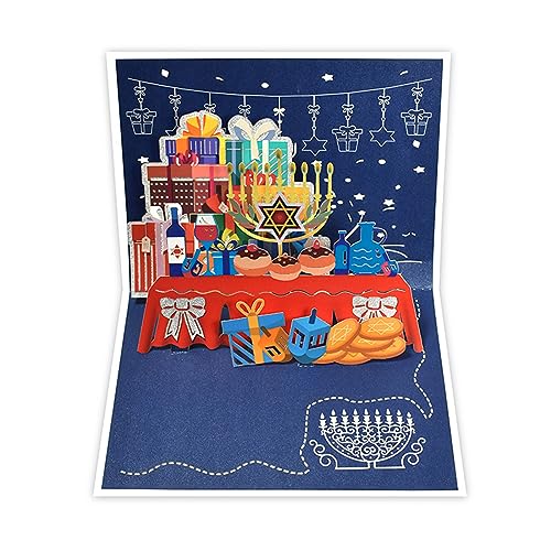 Chanukah Festivalkarte Für Familiengrußkarte Kreative Happyhanukka 3D Handgemachte Geschenkkartenpoup Segen Karte Chanukah Festivalkarte Für Familiengrußkarte Kreative Happyhanukka 3D Handgemachte Geschenkkartenpoup Segen Karte von Chevnzev