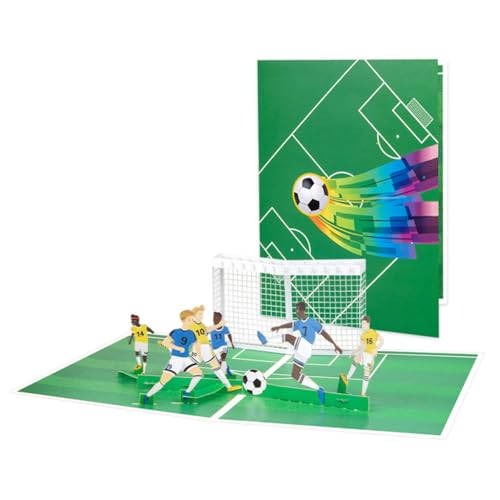 Chevnzev Fußball Handgefertigte 3D Popup Karte Popup Grußkarte Sportkarte Alles Zum Geburtstagskarten Vatertagskarten Mit Umschlag Chevnzev Fußball Handgefertigte 3D Popup Karte Popup Grußkarte Sportkarte Alles Zum Geburtstagskarten Vatertagskarten Mit Umschlag von Chevnzev