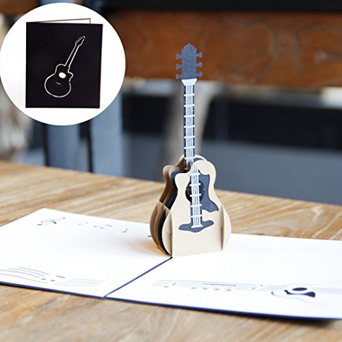 Chevnzev Paper 3D Für Karten Gitarrengrußkarten Mit Umschlag Postkarten Für Geburtstagsfeier Einladung Musikliebhaber Chevnzev Paper 3D Für Karten Gitarrengrußkarten Mit Umschlag Postkarten Für Geburtstagsfeier Einladung Musikliebhaber von Chevnzev