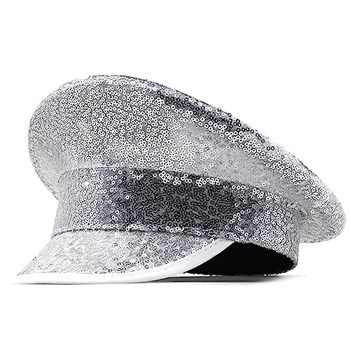 Chevnzev Sparkly Spiegelte Kapitän Hat Sailor Für Junggeselle Party Vielseitig Für Die Clubbühnenbar Chevnzev Sparkly Spiegelte Kapitän Hat Sailor Für Junggeselle Party Vielseitig Für Die Clubbühnenbar von Chevnzev