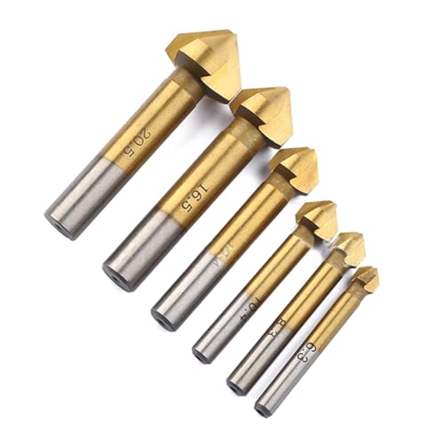 Countersink Drill Bit Set HSS Countersink Drill Bit 3 Flöte 90 Grad Mühlenschneider Bit Countersink Bits Holzbearbeitung Countersink Drill Bit Set HSS Countersink Drill Bit 3 Flöte 90 Grad Mühlenschneider Bit Countersink Bits Holzbearbeitung von Chevnzev
