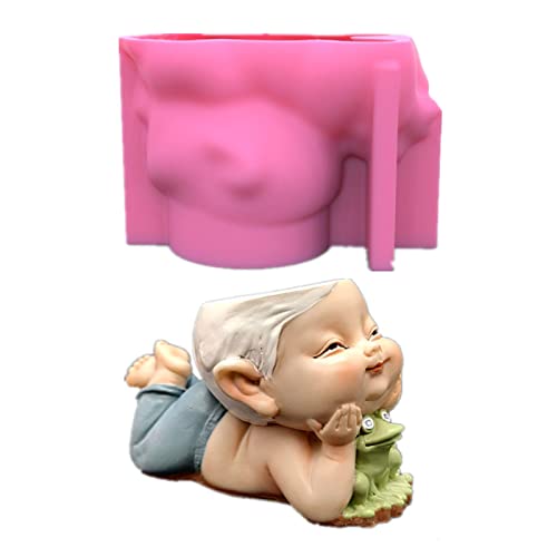 Für Frosch Boy Blumenpot Epoxidharz Schimmel Sukkulente Pflanzentopfhalter Beton Gips Silikonform Stifthalter Hausdekorationen Gusswerkzeuge Gusswerkzeuge Für Frosch Boy Blumenpot Epoxidharz Schimmel Sukkulente Pflanzentopfhalter Beton Gips Silikonform Stifthalter Hausdekorationen Gusswerkzeuge Gusswerkzeuge von Chevnzev