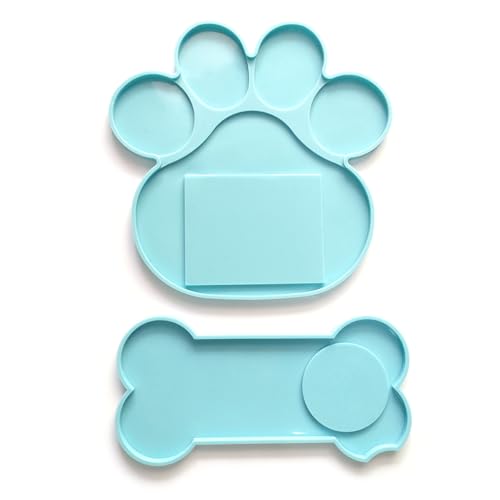 Memorial Pet Tombstone Mold Hunde Knochenpfotenform Epoxidharz Guss Silikon Epoxidharz von Chevnzev