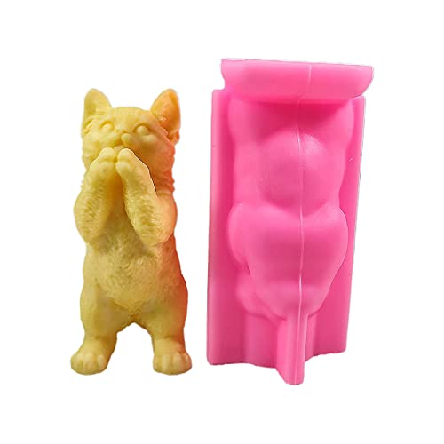Niedliche Kerzenform Katze Silikon Für Die Herstellung Von Für Handgefertigte Seife Aromatherapie Aromatherapie Kerzenform von Chevnzev