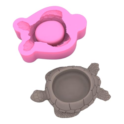 Schildkröte Geformte Silikonkerzenhalter Formen Für Becher Epoxidharz Home Dekoration Suklents Pflanzerformen Silikonformen von Chevnzev