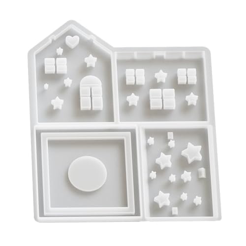 Silikonschmuck Schimmelpilze Hausform Nachtleuchte Formen Harz Home Decor von Chevnzev