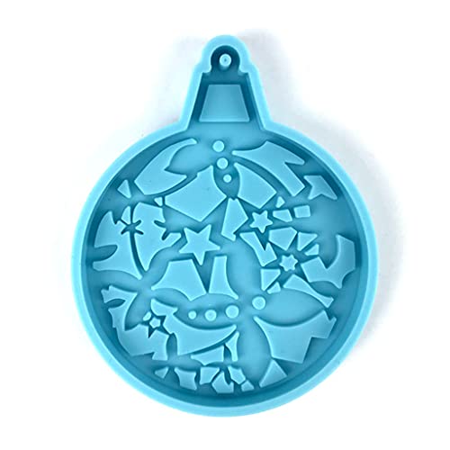 Weihnachtsbaum Schneeflocken Schimmel Keychain Epoxidharz Form Schlüsselbund Anhänger Schmuck Für Weihnachtstag Geschenke von Chevnzev