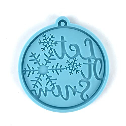 Weihnachtsbaum Schneeflocken Schimmel Keychain Epoxidharz Form Schlüsselbund Anhänger Schmuck Für Weihnachtstag Geschenke von Chevnzev