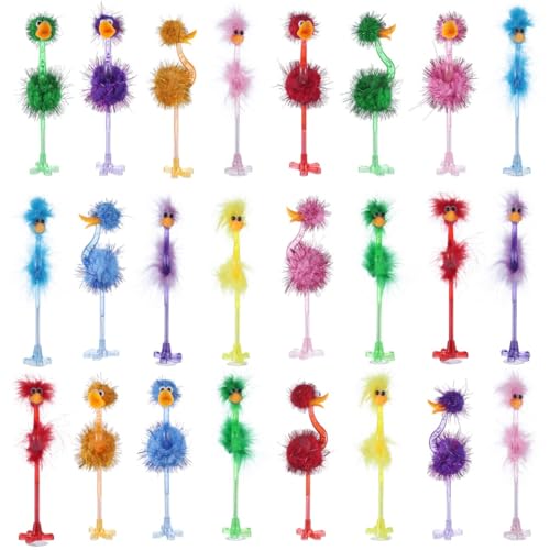 24-teiliges Flamingo-Plüsch-Kugelschreiber-Set, bunte Federstifte für Schreibtisch, Büro und Urlaub 24-teiliges Flamingo-Plüsch-Kugelschreiber-Set, bunte Federstifte für Schreibtisch, Büro und Urlaub von Chewtoyo