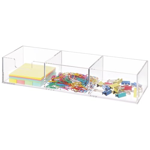 Acryl-Haftnotizenhalter mit Memo-Notizen und Schreibtisch-Organizer, 3 x 3 Notizspeicher für Büro und Zuhause, transparent, Mehrzweck-Box Acryl-Haftnotizenhalter mit Memo-Notizen und Schreibtisch-Organizer, 3 x 3 Notizspeicher für Büro und Zuhause, transparent, Mehrzweck-Box von Chewtoyo