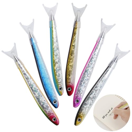 Glitzernde Fischstifte, Kugelschreiber, lustiges Ozean-inspiriertes Schreibwerkzeug für kreative Projekte, Büro und Schule, 20 Stück Glitzernde Fischstifte, Kugelschreiber, lustiges Ozean-inspiriertes Schreibwerkzeug für kreative Projekte, Büro und Schule, 20 Stück von Chewtoyo
