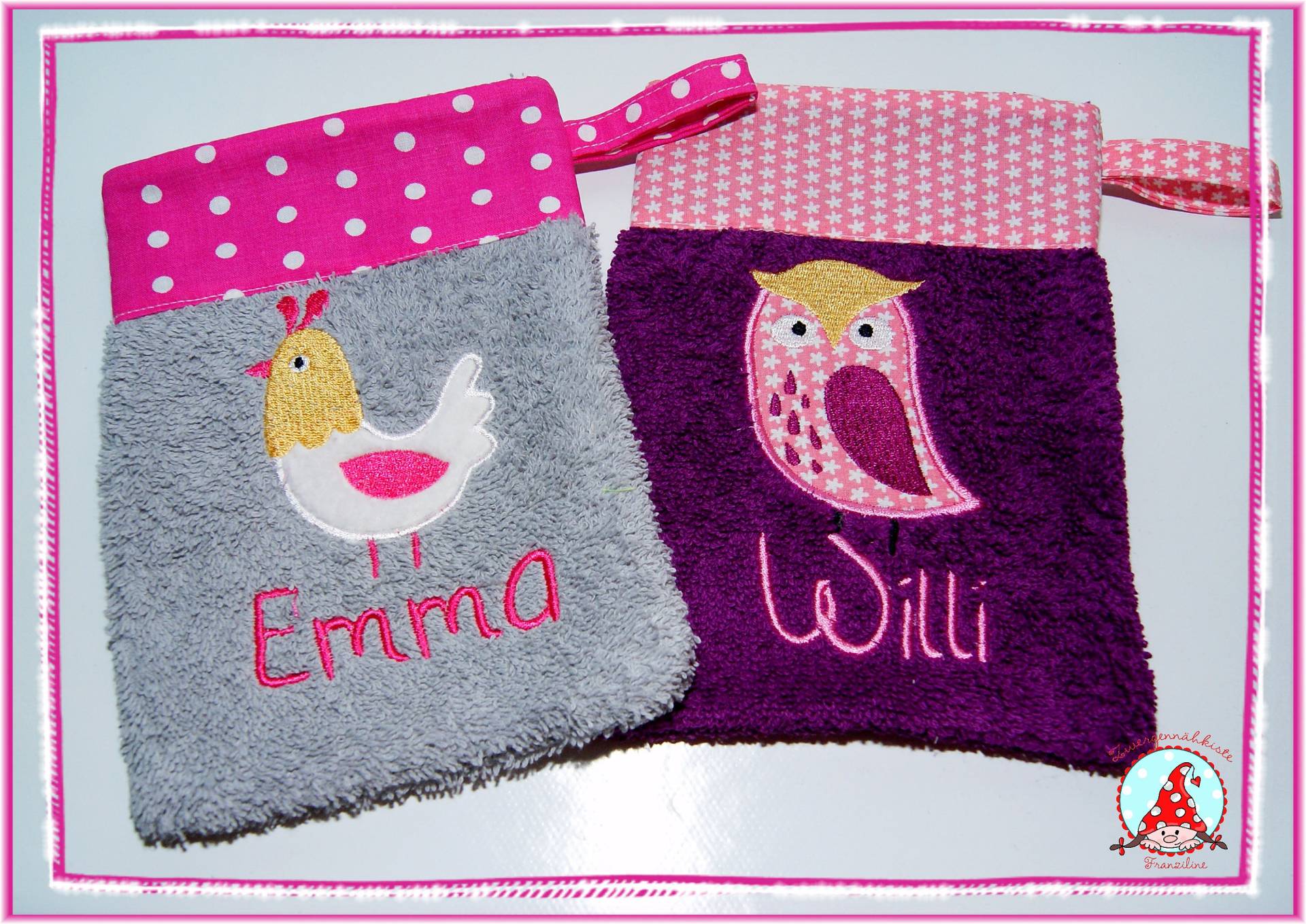 Waschlappen Mit Namen & Wunschmotiv Waschhandschuhn Für Baby Kinder Waschlappen Mit Namen & Wunschmotiv Waschhandschuhn Für Baby Kinder von CheyennenShop