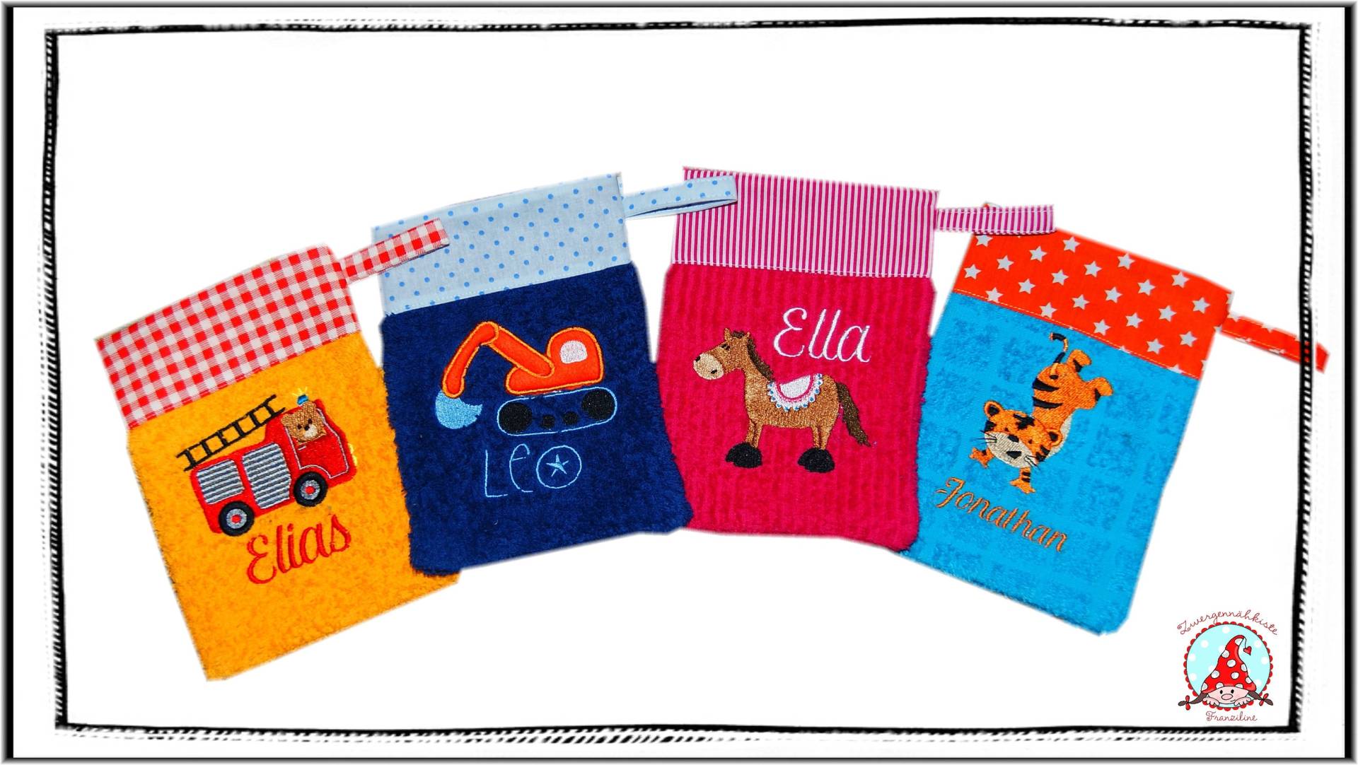 Waschlappen Mit Namen & Wunschmotiv Waschhandschuhn Für Baby Kinder Waschlappen Mit Namen & Wunschmotiv Waschhandschuhn Für Baby Kinder von CheyennenShop