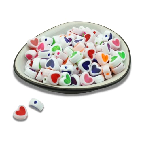 100x Acrylperlen Herz Perlen 8,5x7,5mm Gemischt Basteln Perle Bunt Herzform 100x Acrylperlen Herz Perlen 8,5x7,5mm Gemischt Basteln Perle Bunt Herzform von Chiaras's Engelshop