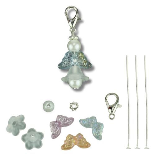 10x Bastelset Schutzengel Anhänger Perlenengel Charms Gastgeschenk Hochzeit Taufe Engel von Chiaras's Engelshop