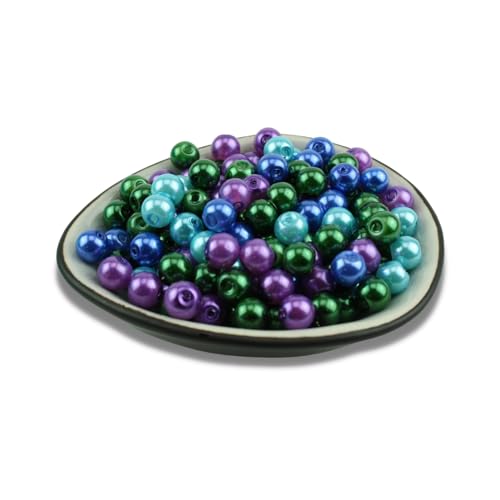 200x Glasperlen Mix Ø 6mm Farbmischung Perlenmix Perlen Set Mix Perlenmischung Perlenset (Karibik) von Chiaras's Engelshop