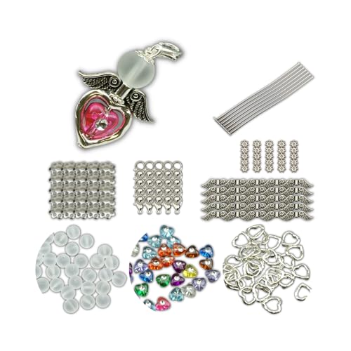 25x Bastelset Schutzengel 4cm Perlenrahmen Charms Anhänger Bunt Perlen Geschenkanhänger Perlenengel von Chiaras's Engelshop