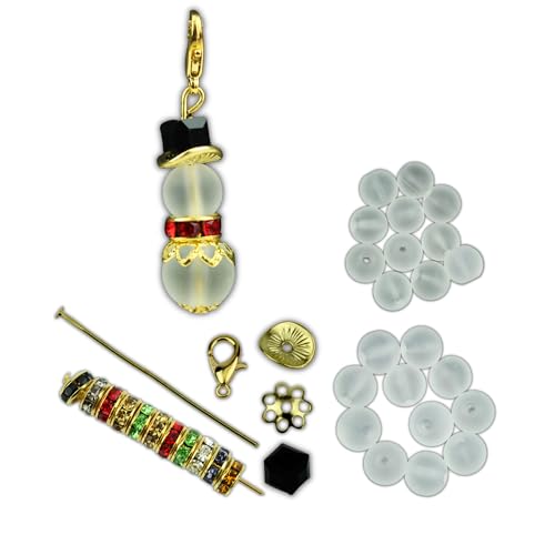Chiaras's Engelshop 10x Bastelset Schneemann Gold Weihnachten Charms Anhänger Geschenkanhänger Set Chiaras's Engelshop 10x Bastelset Schneemann Gold Weihnachten Charms Anhänger Geschenkanhänger Set von Chiaras's Engelshop