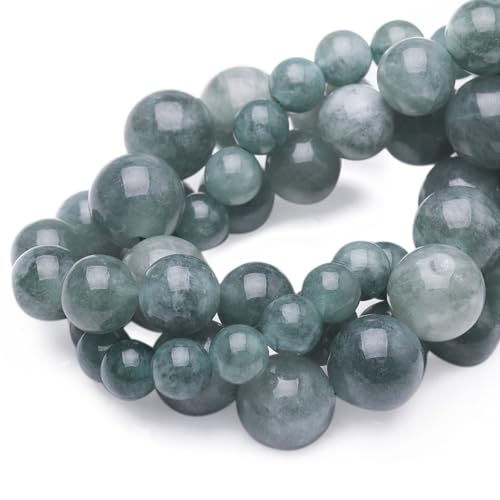 Chicager Natursteinperlen zur Schmuckherstellung, 10 mm, blauer Jadeit, poliert, glatt, rund, Edelsteinperlen für Armband, Halskette, 38,1 cm Chicager Natursteinperlen zur Schmuckherstellung, 10 mm, blauer Jadeit, poliert, glatt, rund, Edelsteinperlen für Armband, Halskette, 38,1 cm von Chicager