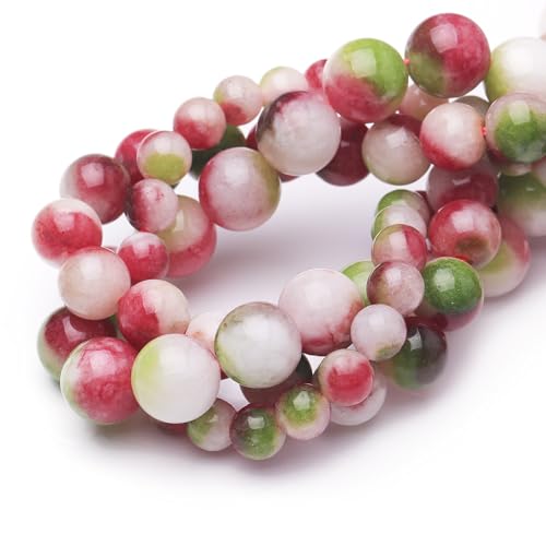 Chicager Natursteinperlen zur Schmuckherstellung, 6 mm, Wassermelone, Turmalin, poliert, glatt, rund, Edelsteinperlen für Armband, Halskette, 38,1 cm Chicager Natursteinperlen zur Schmuckherstellung, 6 mm, Wassermelone, Turmalin, poliert, glatt, rund, Edelsteinperlen für Armband, Halskette, 38,1 cm von Chicager