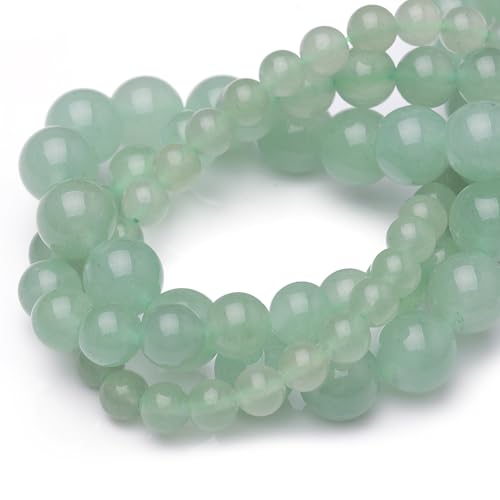 Chicager Natursteinperlen zur Schmuckherstellung, 6 mm, grüner Aventurin, poliert, glatt, rund, Edelsteinperlen für Armband, Halskette, 38,1 cm Chicager Natursteinperlen zur Schmuckherstellung, 6 mm, grüner Aventurin, poliert, glatt, rund, Edelsteinperlen für Armband, Halskette, 38,1 cm von Chicager